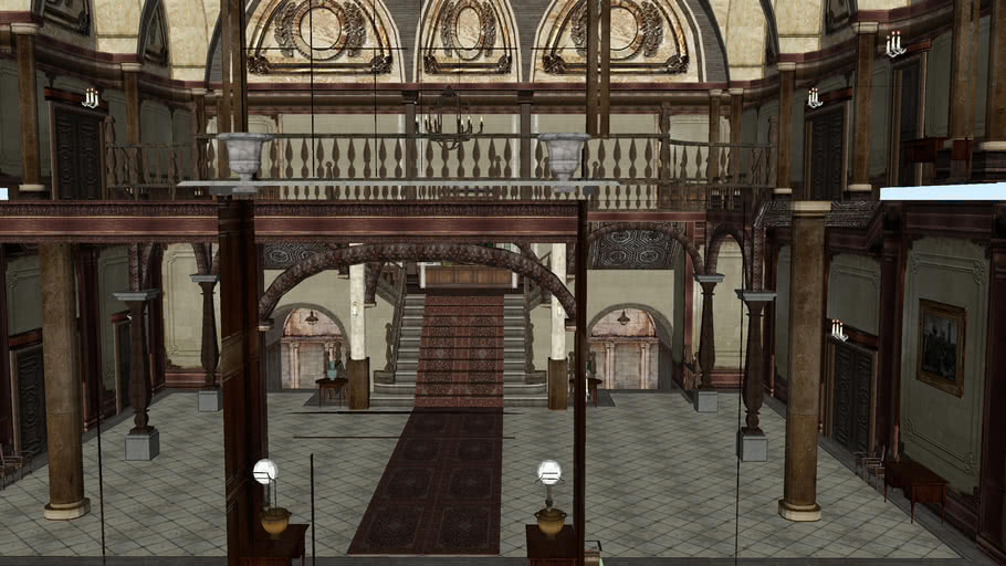 Resident Evil Remake Spencer Mansion Eingangshalle 3d Warehouse