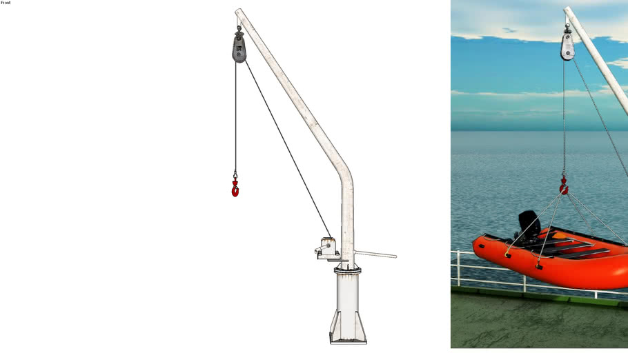 Davit Arm 3D Warehouse