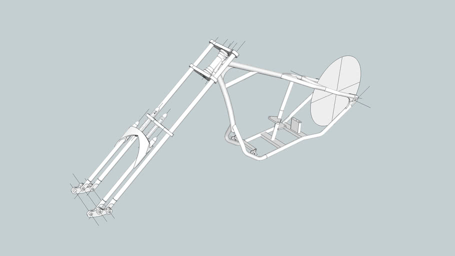 SINGLE CURVED DOWNTUBE/SPRINGER FORK COMBO 3D Warehouse