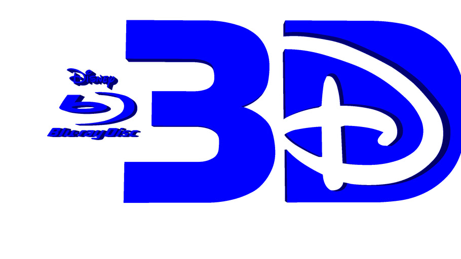 Disney Blu Ray 3d Logo 3d Warehouse