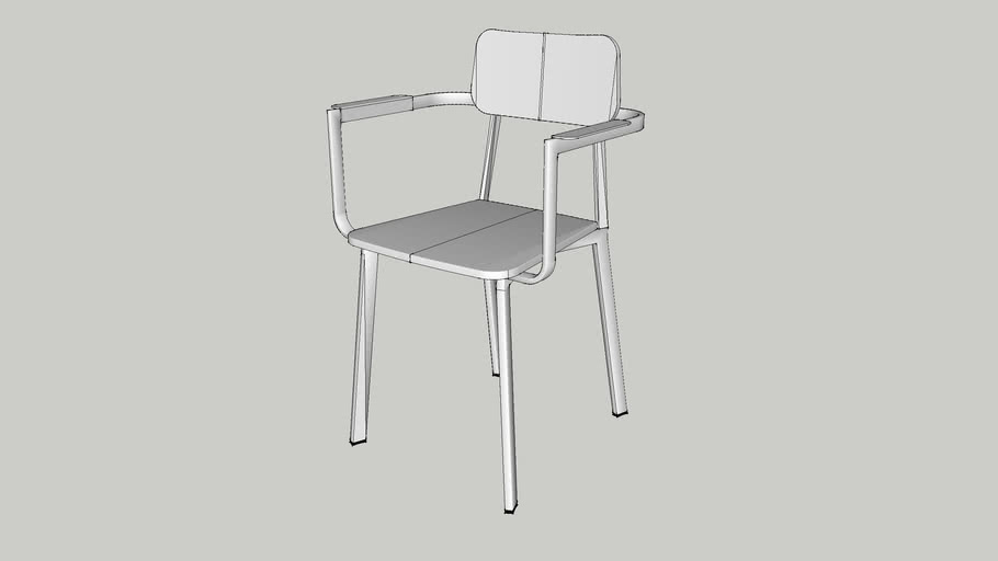 white metal chair house doctor
