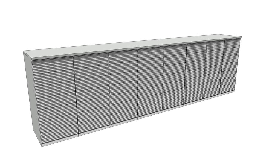 Armarios puertas chapa ondulada | 3D Warehouse