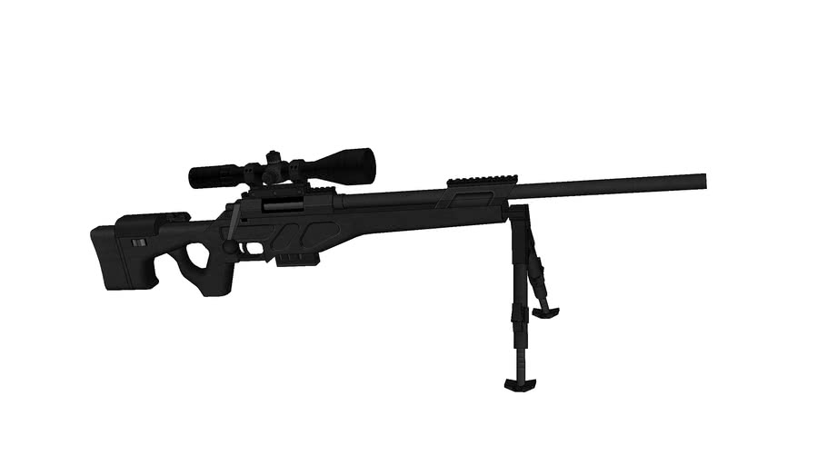 China Cs Lr4 Sniper Rifle 3d Warehouse