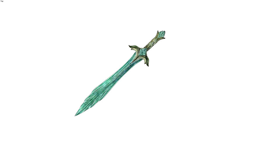 Epee De Verre Skyrim Glass Sword 3d Warehouse
