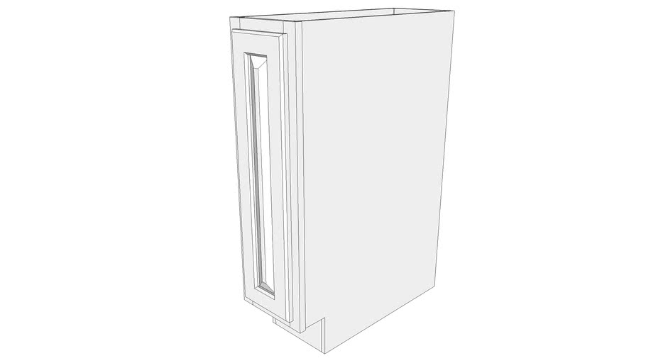Briarwood Base Cabinet Bfh09 Base Cabinet One Door 3d Warehouse