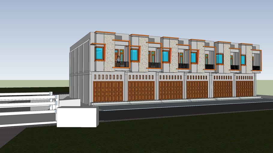  Ruko  minimalis  3D Warehouse