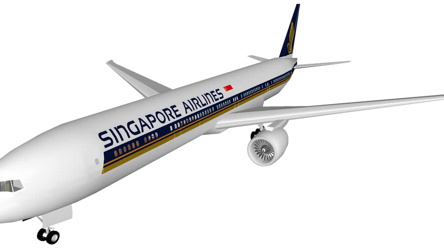 Singapore Airlines Boeing 777 300er 3d Warehouse