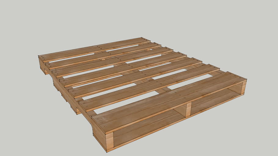 Grocery Manufacturers' Association (GMA) pallet 48 x 40 A1 3D Warehouse