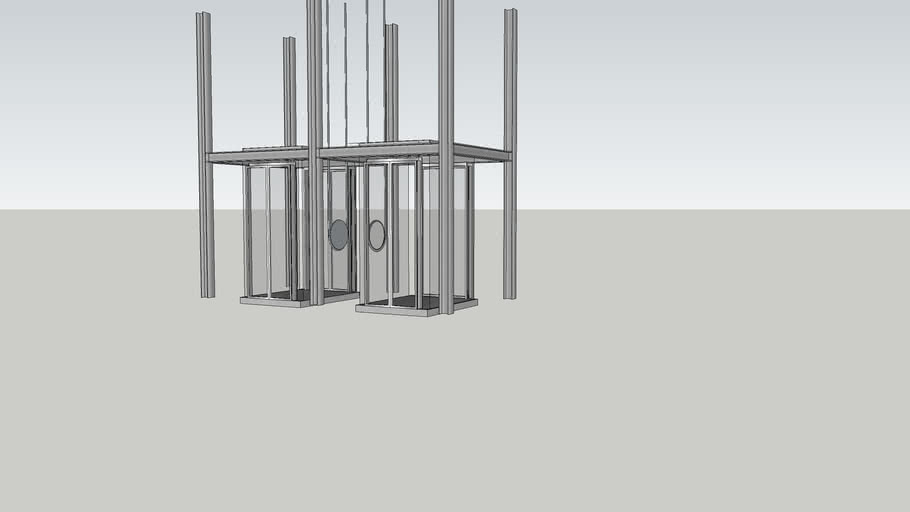glass elevator structure 3D Warehouse