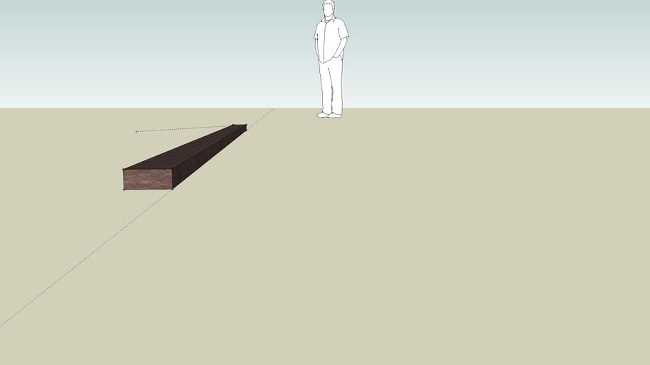 2x4 Plastic Lumber Mink color 3D Warehouse