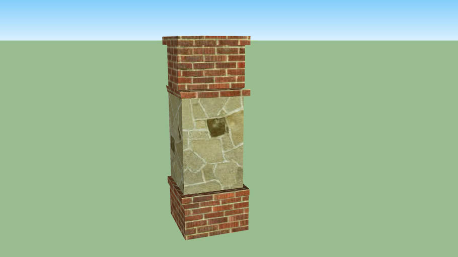 Brick and Stone Column Burleson