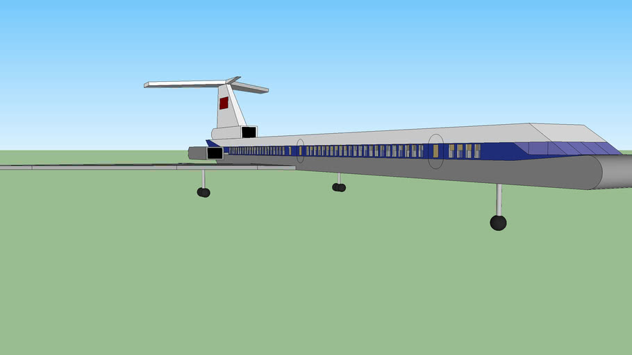 Tu 154 Simply Build With Interior 3d Warehouse