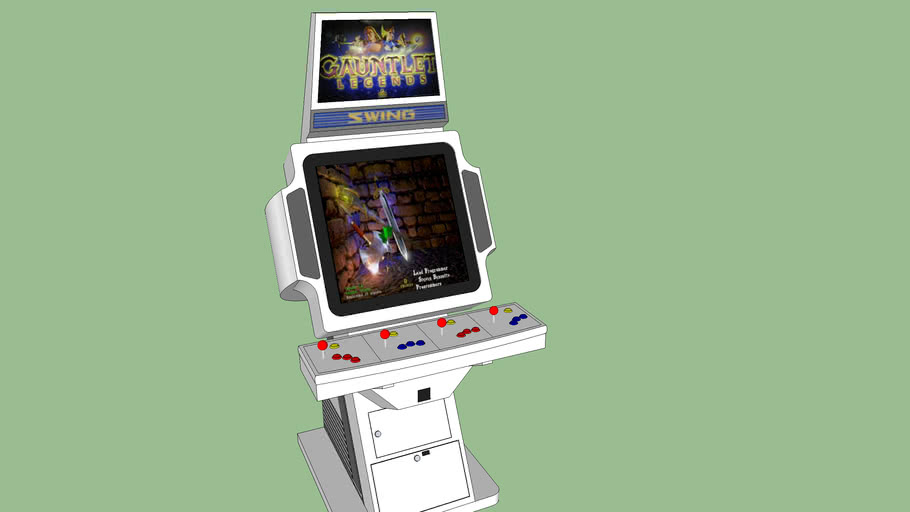 Gauntlet Legends With Sega Swing Arcade Cabinet 3d Warehouse