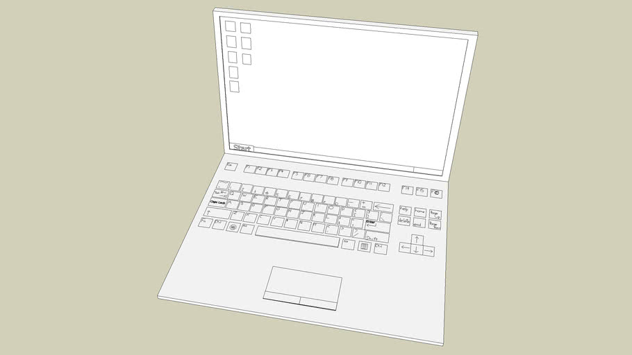 Laptop 3D Warehouse