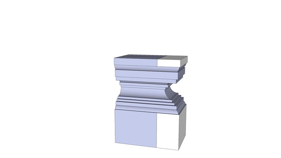 pedestal detail | 3D Warehouse