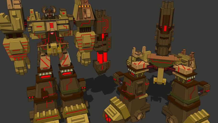 Croaton Cyberverse Transformers Titan Bumblebee 3D Warehouse