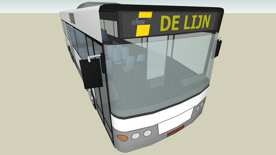 rivaal Ambassadeur Vlieger Bus De Lijn belgium | 3D Warehouse