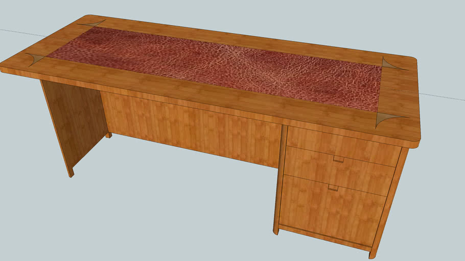 mesa de escritório em madeira e