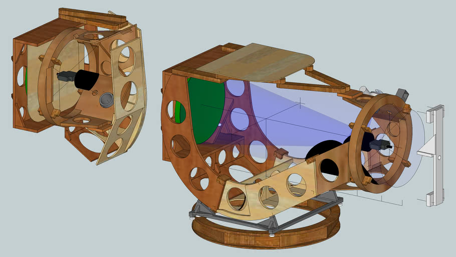ZipDobII second generation folding Newtonian Telescope