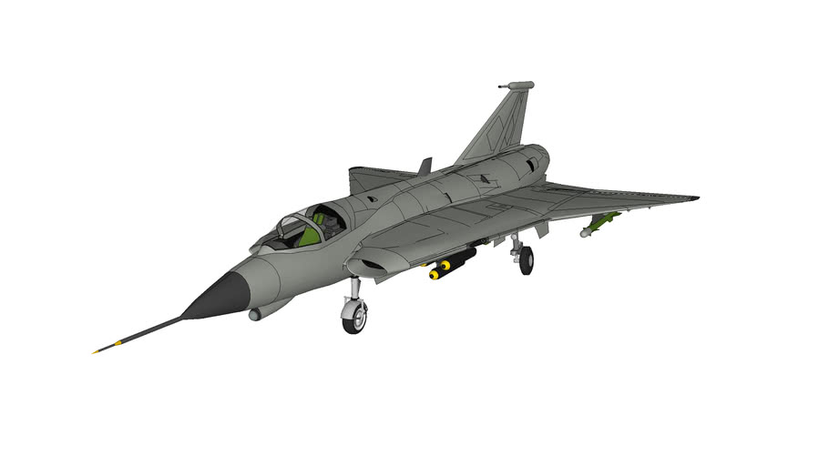 Saab J35 Draken Revised 3d Warehouse