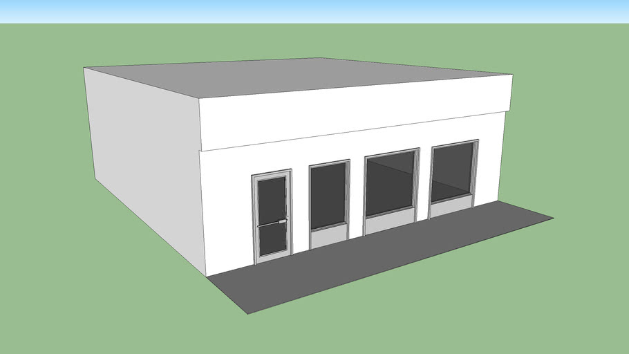 4 Meters Tall 10 Meters Wide And 12 Meters Long Commercial Store Template 3d Warehouse
