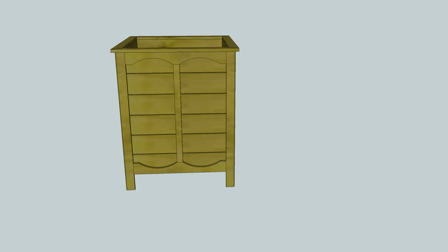 Wooden Flower Box | 3D Warehouse