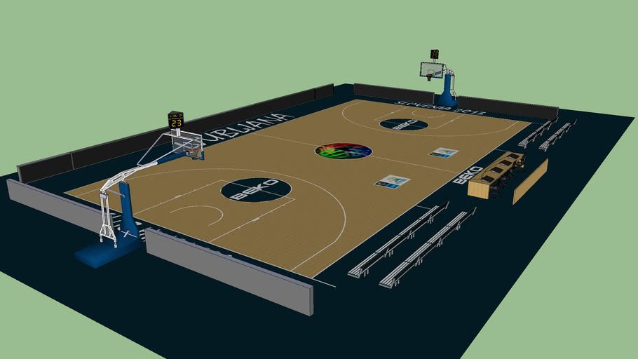 BASKETBALL COURT EUROBASKET SLOVENIA | 3D Warehouse