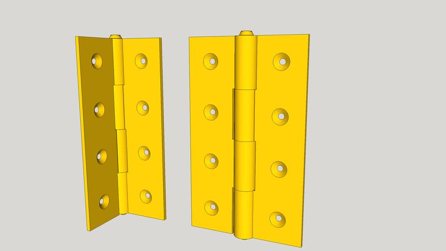 Brass hinges 3D Warehouse