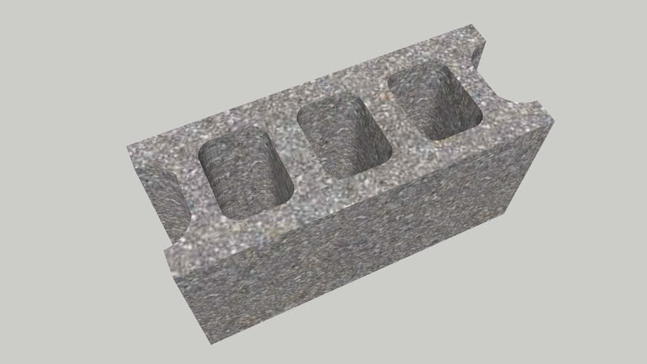 Concrete Block 建築用空洞コンクリートブロック ｃ種 3d Warehouse