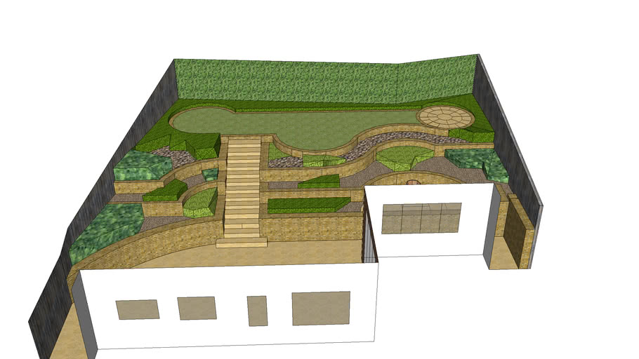 Garden Design Steep Slope 3d Warehouse, How To Design A Steep Sloping Garden