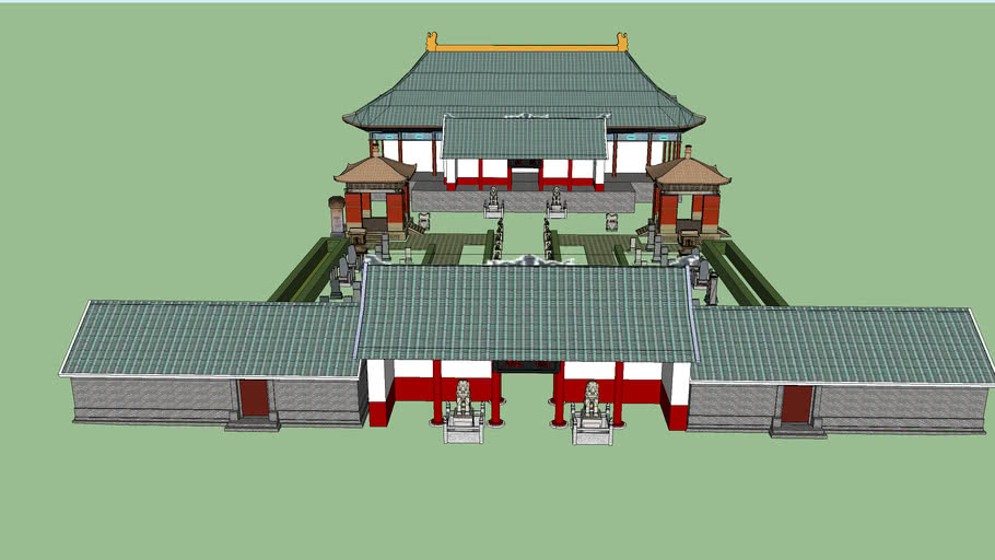 china temple_中國風 廟宇建築 | 3D Warehouse