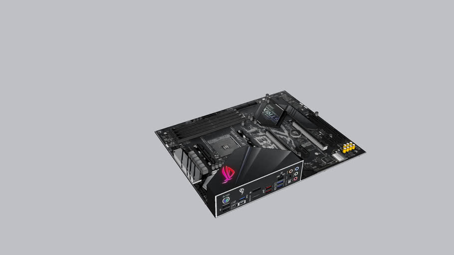 Asus ROG STRIX B450F GAMING II Motherboard 3D Warehouse