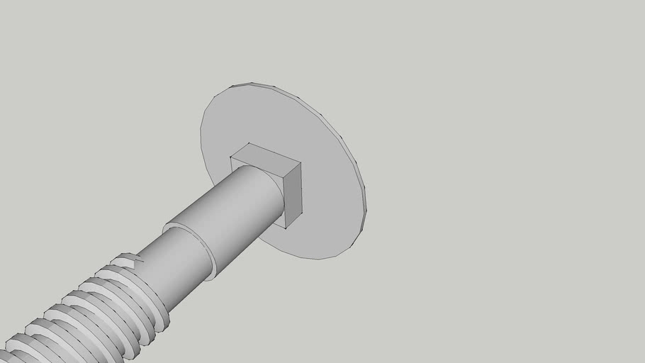 M5 raised head bolt 3D Warehouse