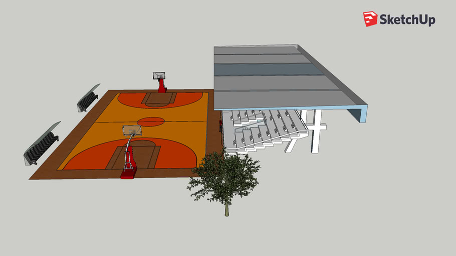 Trabjo3 Cancha de Baloncesto. | 3D Warehouse