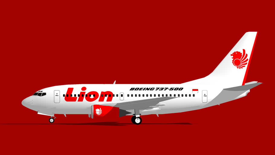 Lion Air Boeing 737-500 | 3D Warehouse