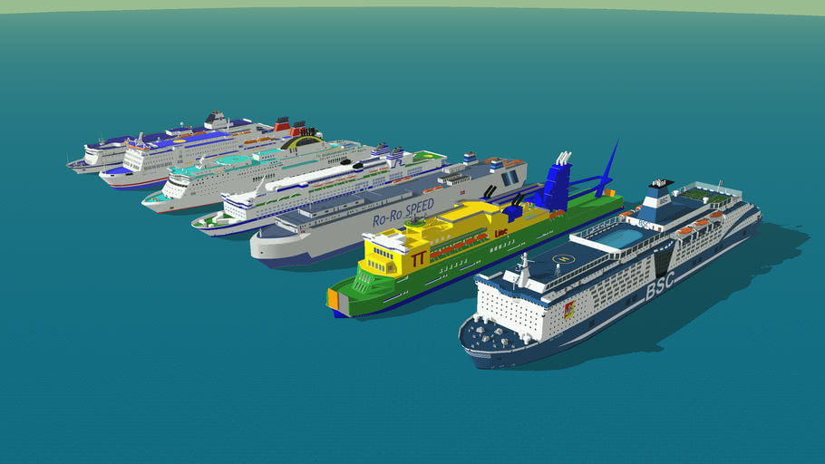 Bsc Tt Line Roro Speed Silja Anek Stena Tirrenia 3d Warehouse