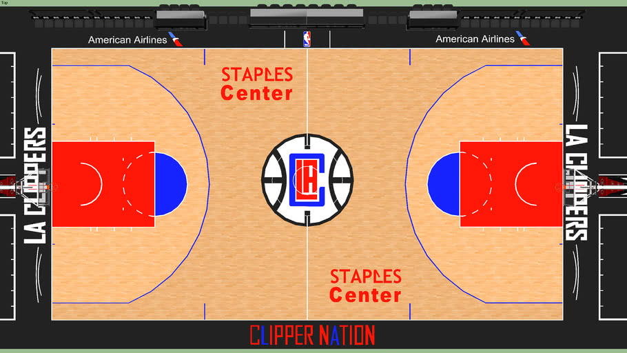 Los Angeles Clippers Court 3d Warehouse