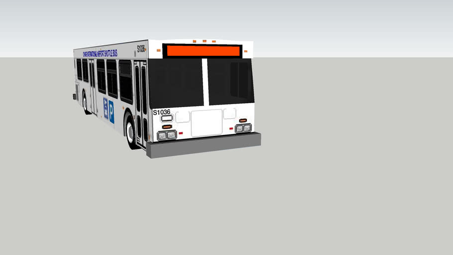 2003 new flyer d40lf o'hare rental car shuttle bus 3D Warehouse