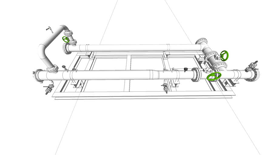 PIPELINE PIG LAUNCHER AND RECEIVER 12 INCH 3D Warehouse