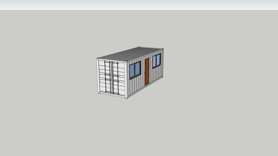 Container office model | 3D Warehouse