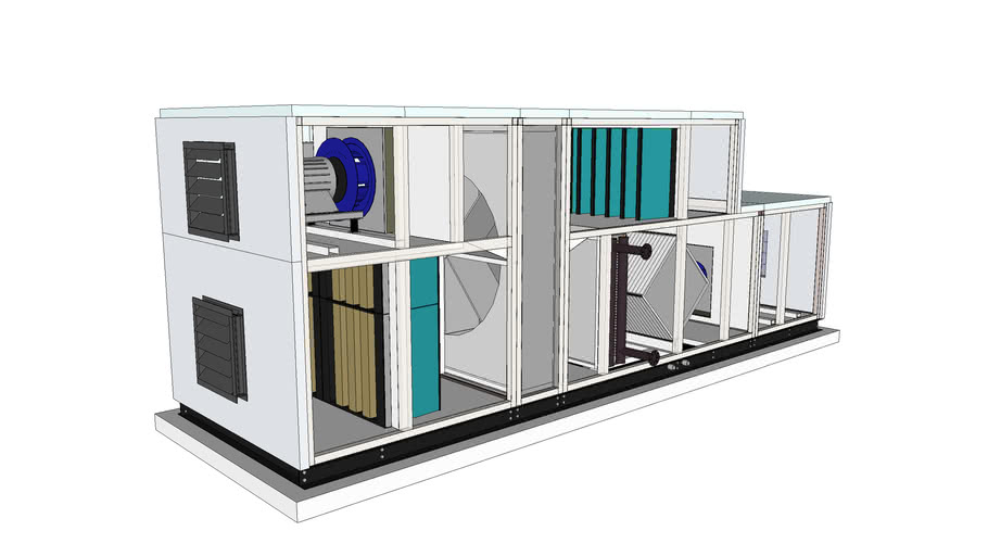 AHUpiateheat+Exchanger 3D Warehouse