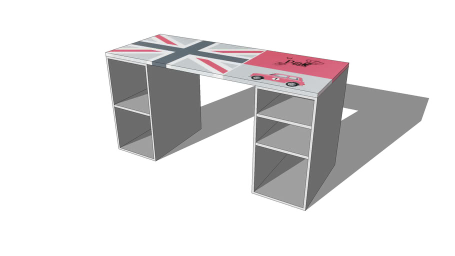 Plateau De Bureau Reversible Rose Drapeau Anglais Desk Maisons Du Monde Ref 136951 Prix 78 00 3d Warehouse
