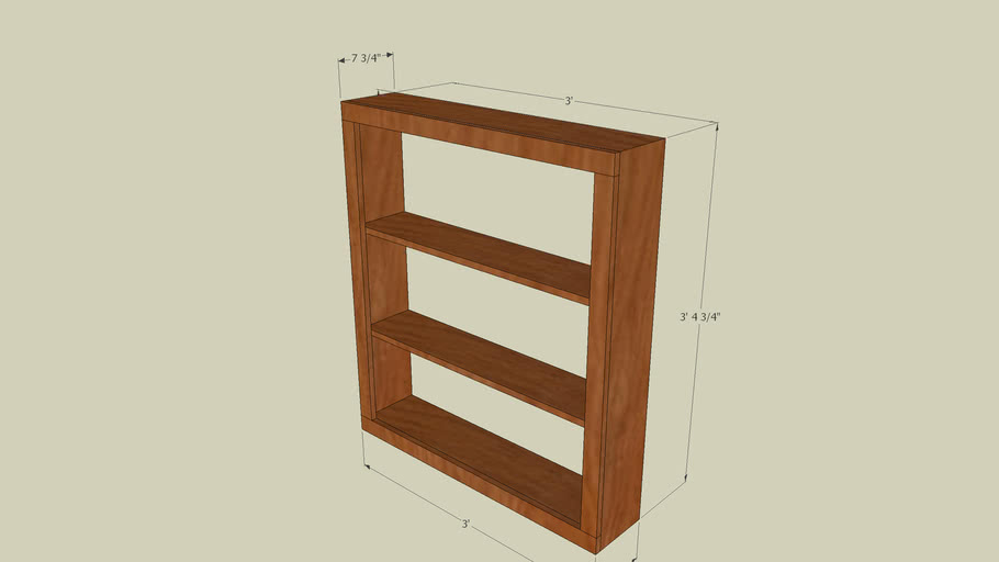 basic bookshelf 3D Warehouse