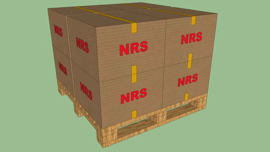 Palet Con Cajas 3d Warehouse