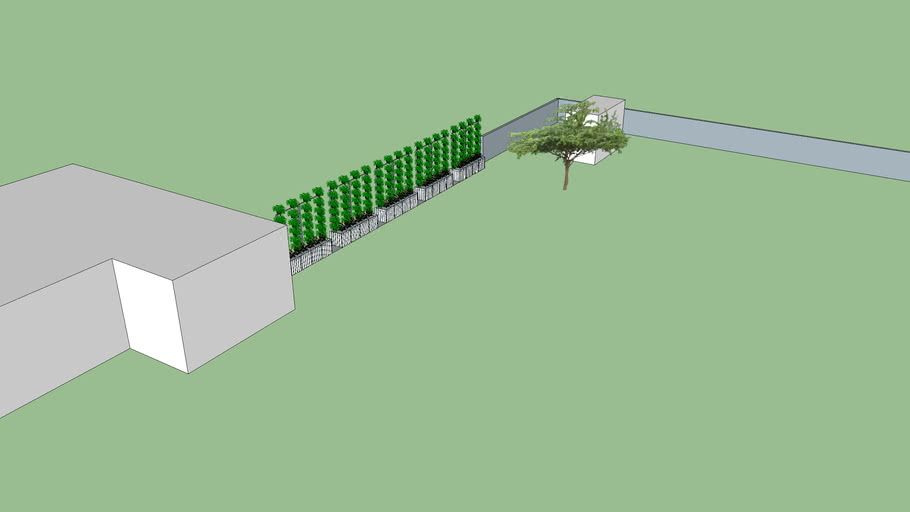 Desain Pagar Tanaman 3D Warehouse