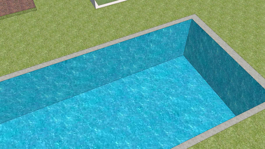 casa com piscina | 3D Warehouse