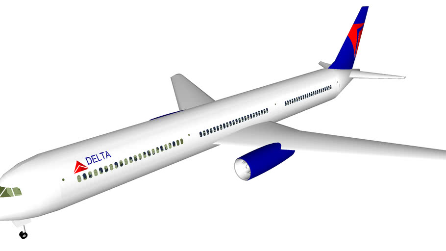 Delta Air Lines Boeing 767 400er 3d Warehouse