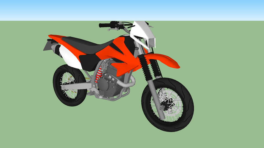 Honda Xr250 Tornado Motard Supermoto 3d Warehouse