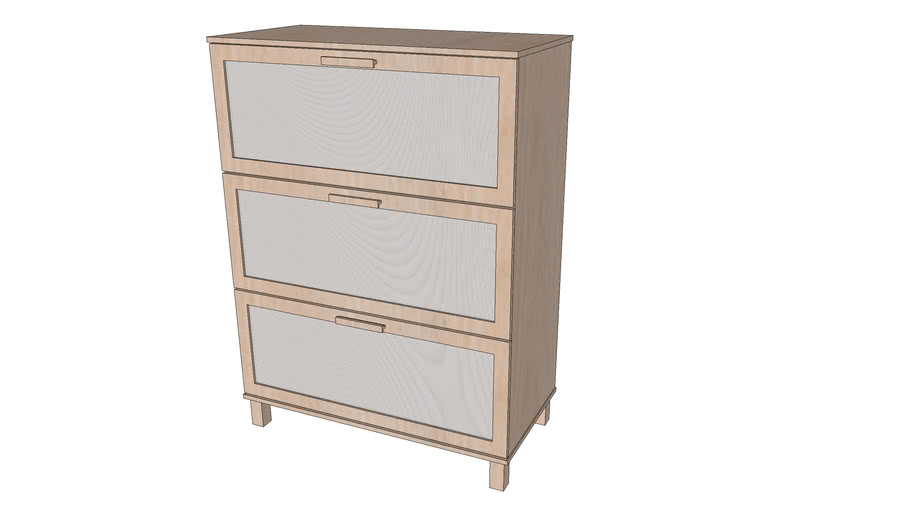 Ikea Dresser Aneboda 3d Warehouse