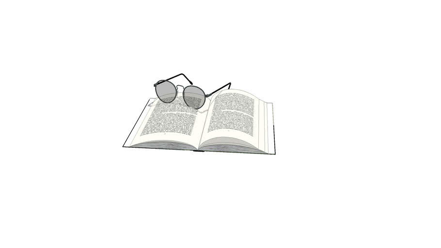 eye glasses and book
